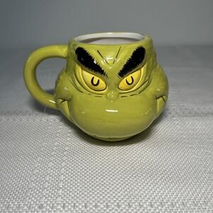 Dr. Seuss The Grinch 3D Sculpted‎ 16 oz Ceramic Mug Cup New With Tags